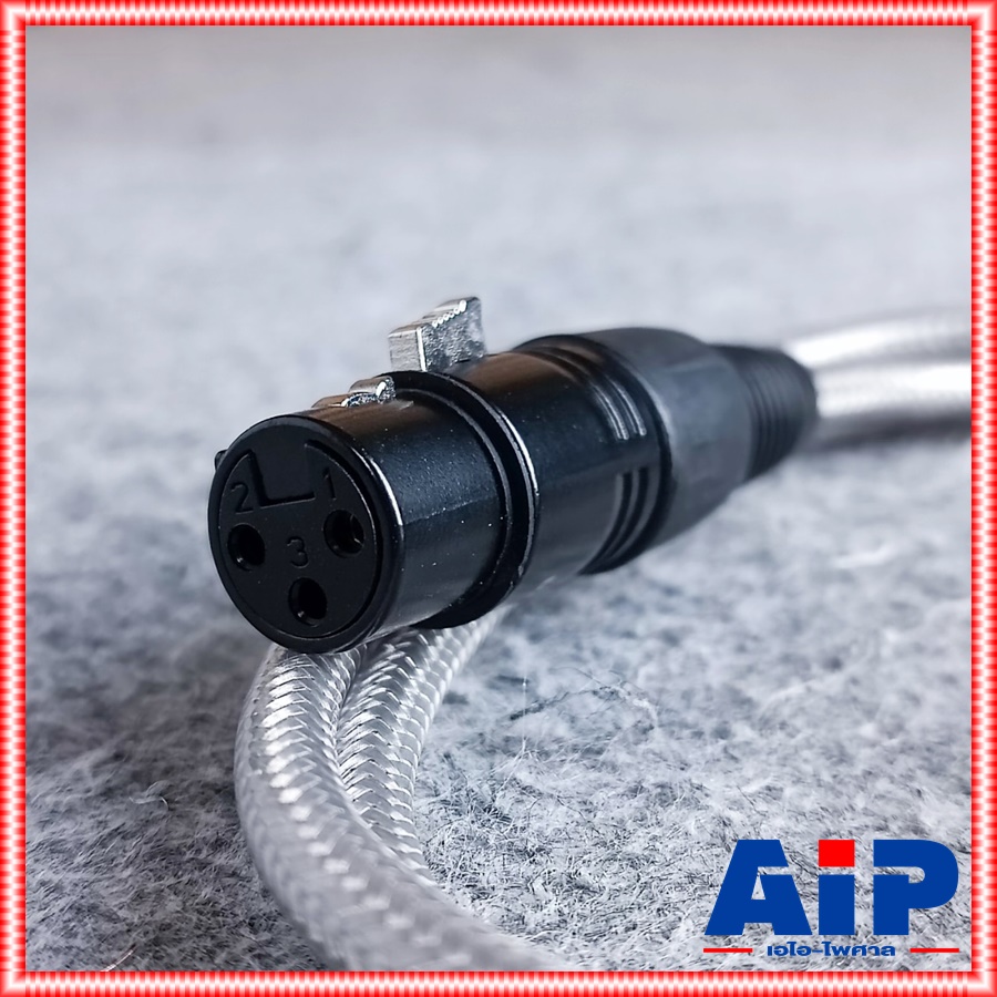 DYNACOM สายปลั๊กโมโน-CANNONตัวเมีย ความยาว1เมตร J051 สายใส PHONE ออก XLR เมีย สายสัญญาณเสียง สายสัญญาณ PHONE ออก CANNON