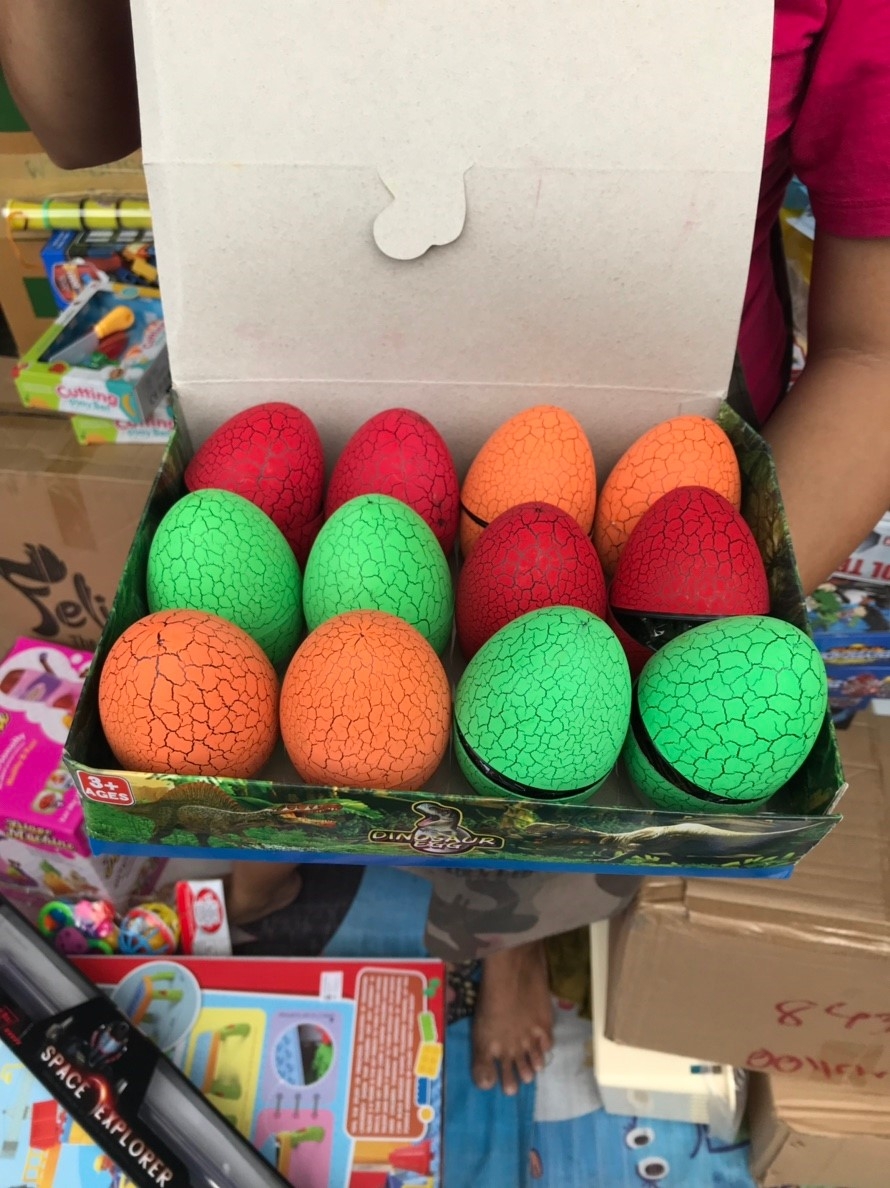 610-1 ของเล่นไข่ไดโนเสาร์ ไข่เซอร์ไพร์ส ไข่ของเล่น ปลีกฟองละ sale
