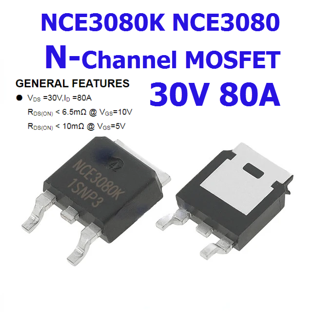 NCE3080K 30V 80A 3080K NCE3080K NCE3080 N-Channel MOSFET TO-252
