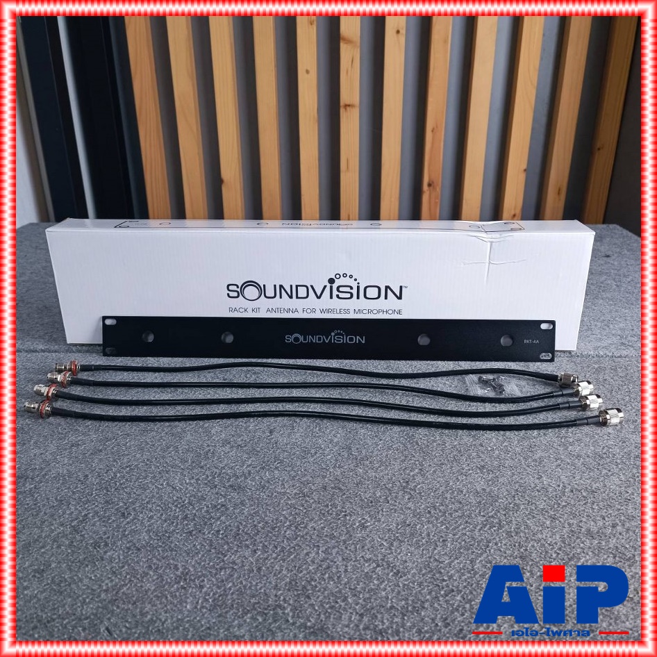 SOUNDVISION RKT-4A ชุดเพลทยึดเสาอากาศ 4 ต้น ขนาด 1U (19 นิ้ว) อุปกรณ์เสริมสำหรับชุดไมโครโฟนไร้สาย RKT 4A RKT4A เอไอ-ไพศาล +++
