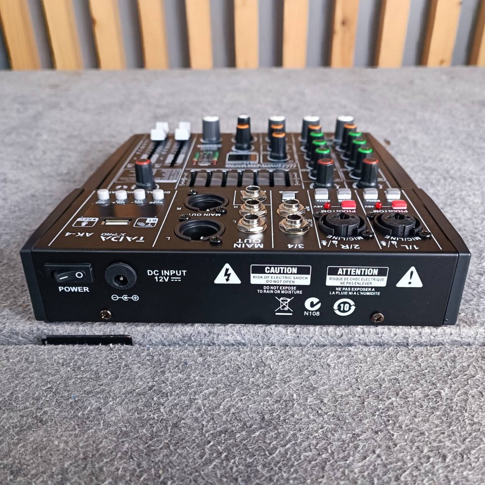 TADA AK-4 MIXER มิกเซอร์ มิกเซอร์อนาล็อก 4 แชนแนล มิกซ์ เครื่องผสมสัญญาณเสียง ธาดา AK 4 AK4 เอไอ-ไพศาล