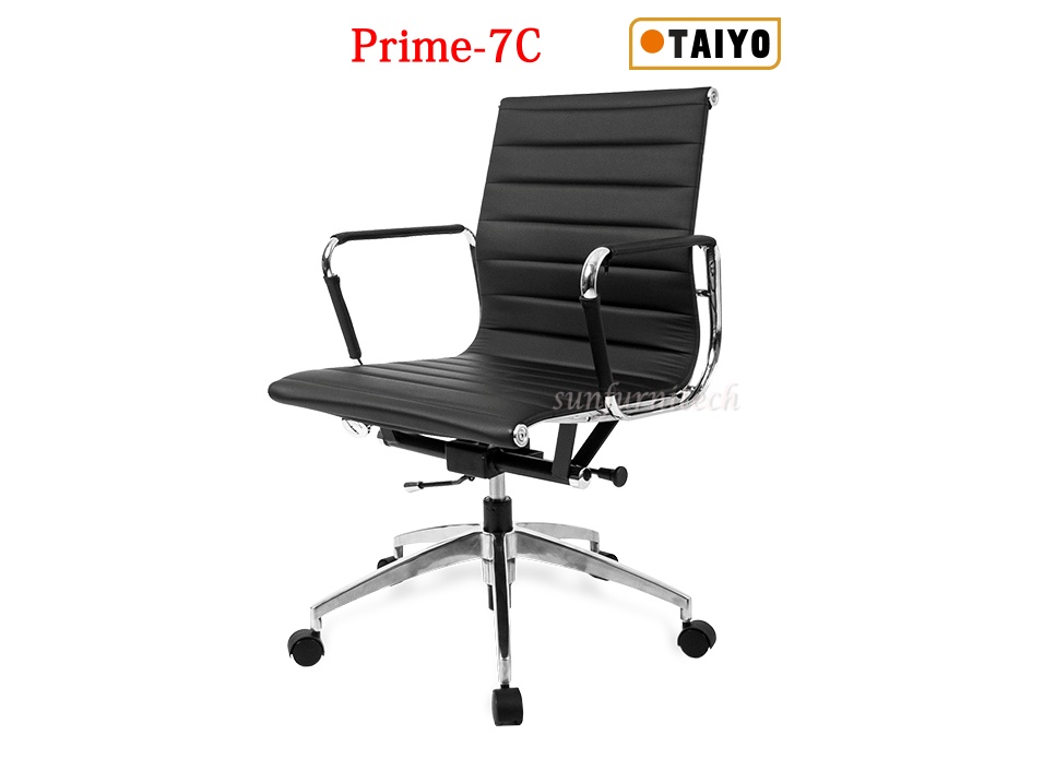 เก้าอี้ผู้บริหาร,เก้าอี้พนักหุ้มหนัง, เก้าอี้พนักพิงสูง Taiyo รุ่น Prime-7C