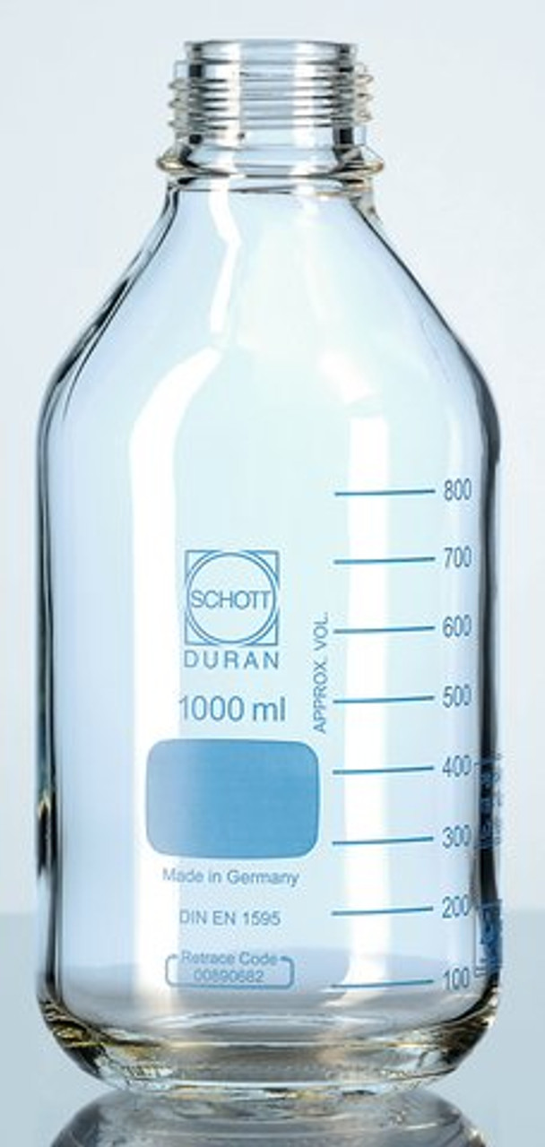 ขวดดูแรน/Bottle, Laboratory Glass with Screw cap (ขวดแก้วเก็บสาร ชนิดใส)