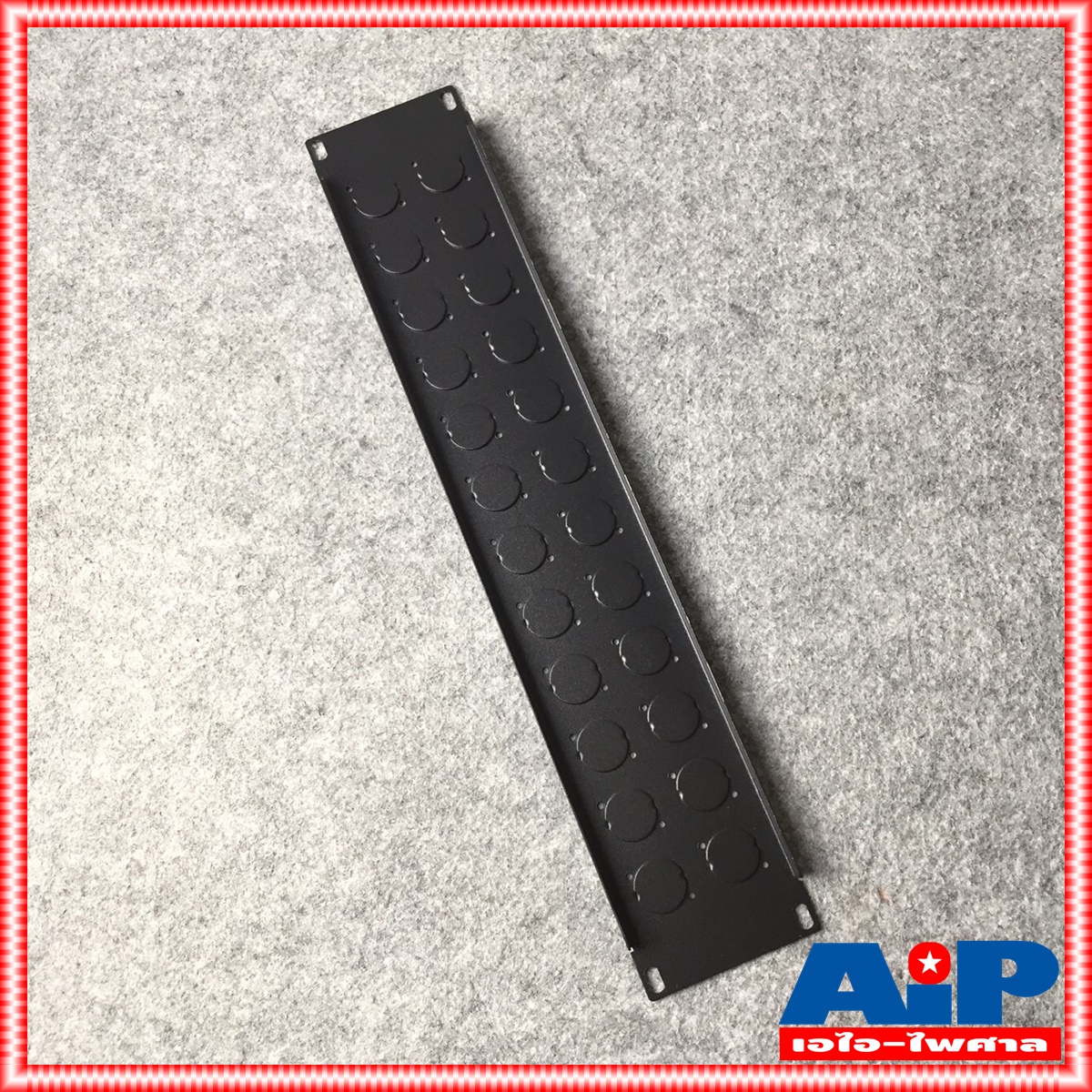 NPE XLR PANEL 2U 24ch แผ่นยึด RACK อุปกรณ์ ประกอบ แร็ค แผ่นปิดแร็ค2U แผ่นเหล็ก เอไอ-ไพศาล