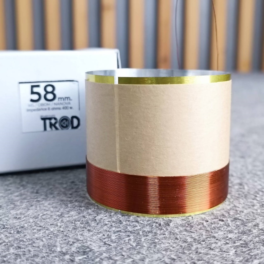 อลูมิเนียม วอยซ์ เบอร์58 อลูมิเนียม วอยซ์ทั่วไป วอยซ์เทียบเบอร์58 VOICE COIL วอยล์ ลำโพง ดอกลำโพง อะไหล่ลำโพง เอไอ-ไพศาล