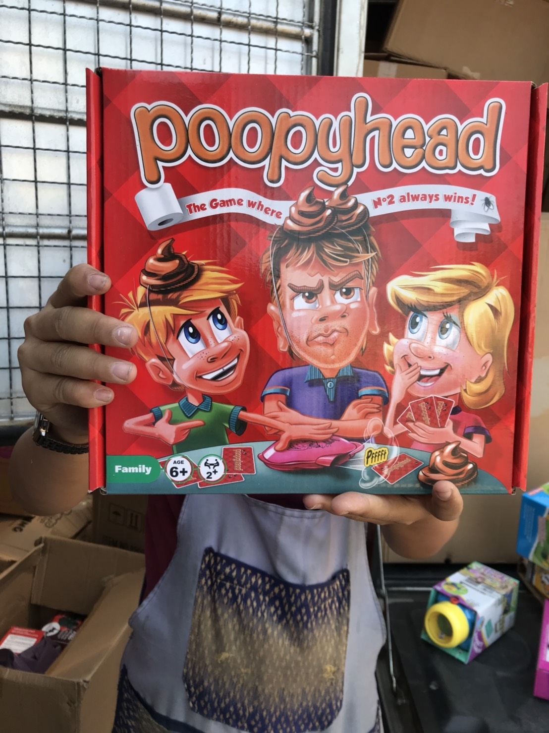 115-52 ของเล่นเด็กเกมส์ poopy head