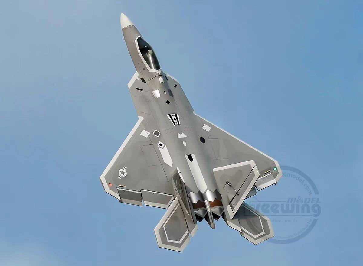 เครื่องบินโฟม ตัวลำ+ชุดไฟ Freewing F-22 Raptor & Gyro EG01 EDF80mm 6s PNP(ไม่รวมวิทยุ รีซีฟ แบต)