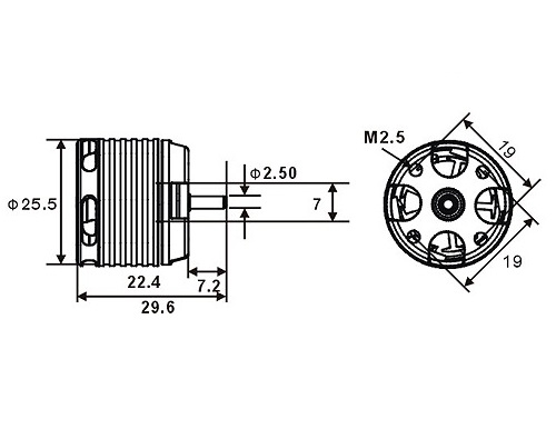 250MX Brushless Motor