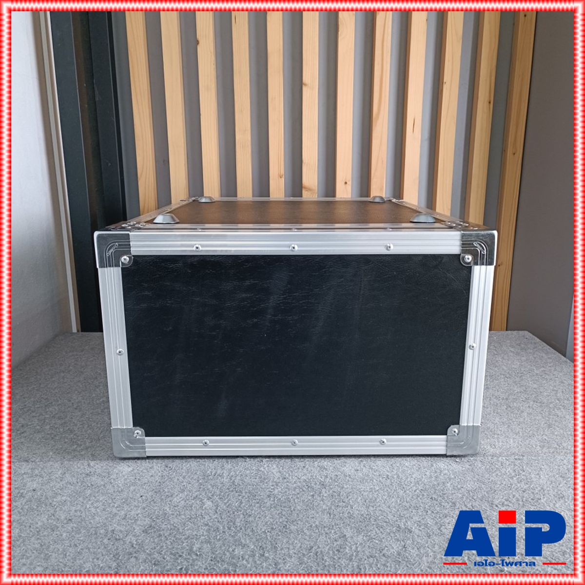 COMPACT B-6U สีดำ RACK ลึก21นิ้ว แร็ค กล่องใส่เครื่องเสียง กล่องแร็คสีดำ แร็คลึก21นิ้ว RACK6U เอไอ-ไพศาล