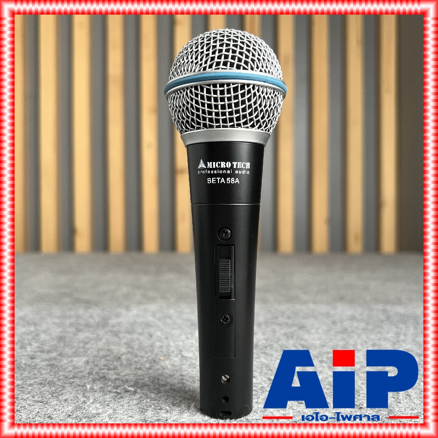 MICROTECH BETA-58A ไมโครโฟน BETA58 ไมค์โครโฟน MICRO TECH ไมโครเทค ไมค์สาย ไมค์ร้องเพลง ไมค์คาราโอเกะ BETA 58 a BETA58A