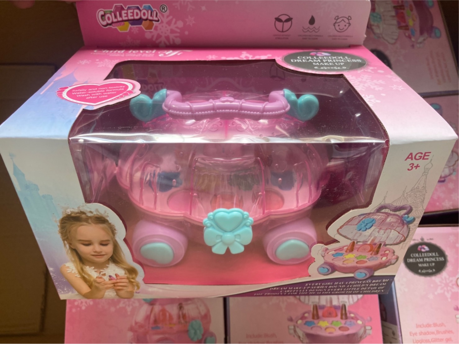 9144A ของเล่นเด็กกระเป๋าเครื่องสำอาง กระเป๋าแต่งหน้าเด็ก อุปกรณ์แต่งหน้าตุ๊กตา ชิ้นละ