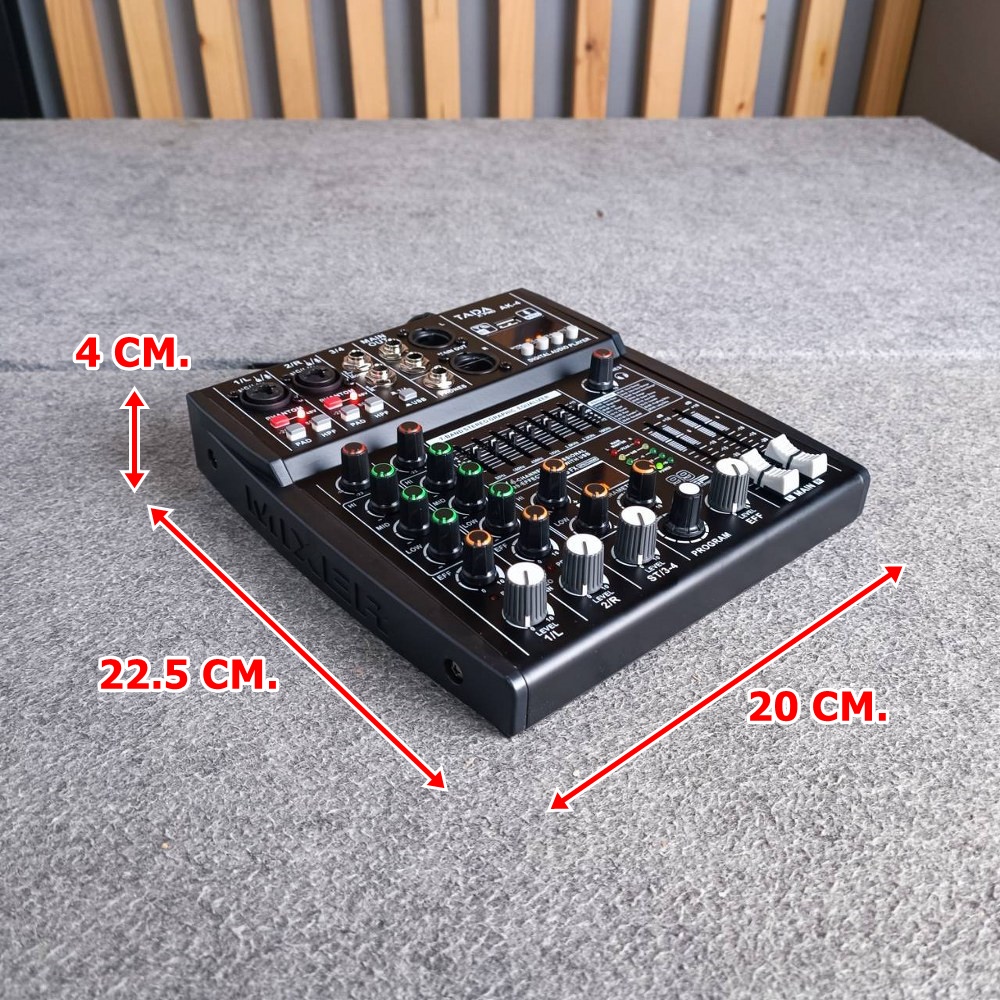 TADA AK-4 MIXER มิกเซอร์ มิกเซอร์อนาล็อก 4 แชนแนล มิกซ์ เครื่องผสมสัญญาณเสียง ธาดา AK 4 AK4 เอไอ-ไพศาล