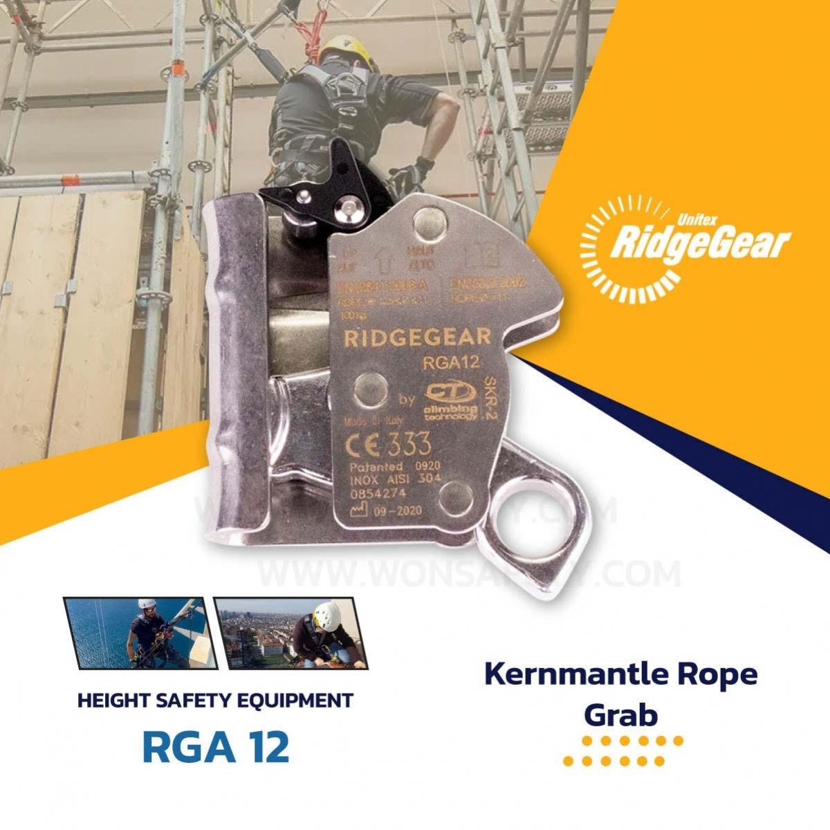 RGA12 Kernmantle Rope Grab
