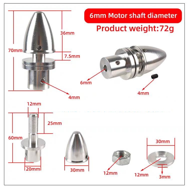 Adapter 6มิล อแดปเตอร์ ตัวจับใบพัด