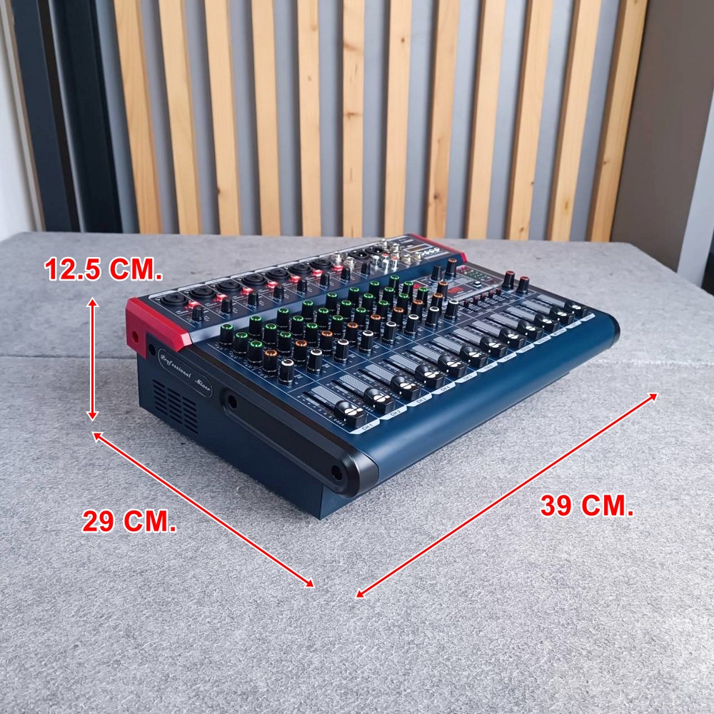 NTS PM-9 POWER MIXER Bluetooth และ USB Recording เพาเวอร์มิกเซอร์ 9 แชนแนล PM 9 PM9 เอไอ-ไพศาล