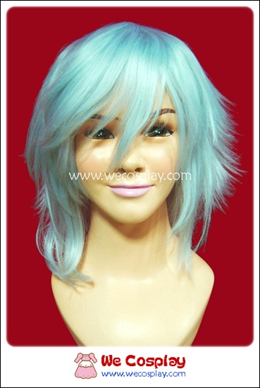 วิกผมคอสเพลย์ ซอยสไลซ์สั้น สีขาว White Short Slice Cosplay Wig