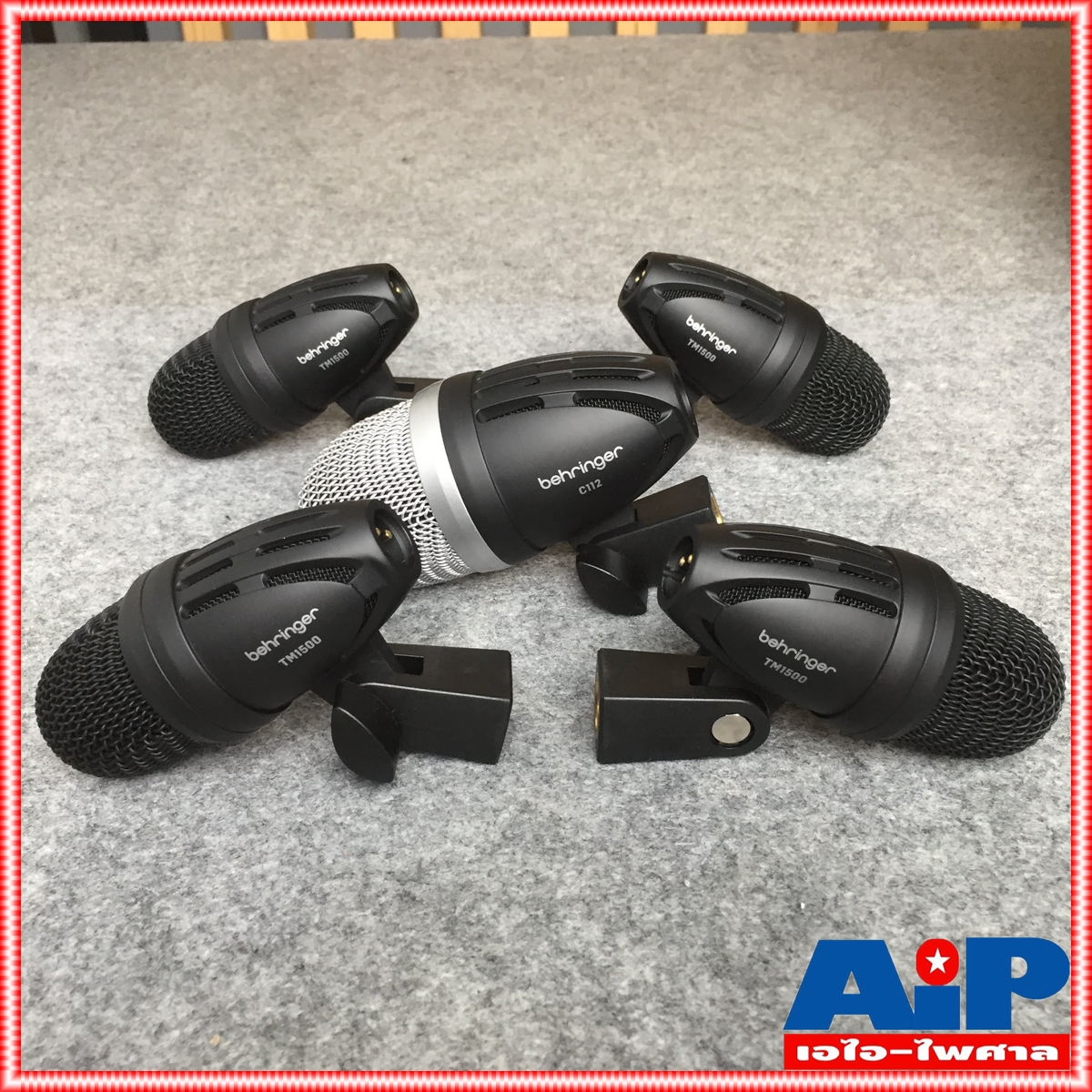 แถมกระเป๋าใส่ไมค์ BEHRINGER BC-1500 ชุดไมค์กลอง 7 ชิ้น ชุดไมโครโฟนกลองแบบ 7 ชิ้นระดับพรีเมียมสำหรับสตูดิโอและการใช้งานจริง BC1500 BC 1500 +++ เอไอ-ไพศาล