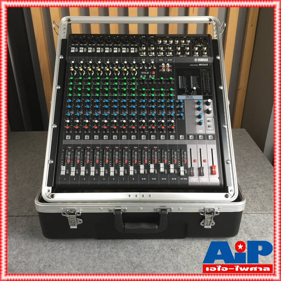 YAMAHA MG-16X mixer มิกเซอร์แบบอนาล็อค 16 ช่องสัญญาณ มีเอฟเฟคแท้ในตัว แถมปีกยึดRACK MG 16 X MG 16X MG16X เอไอ-ไพศาล