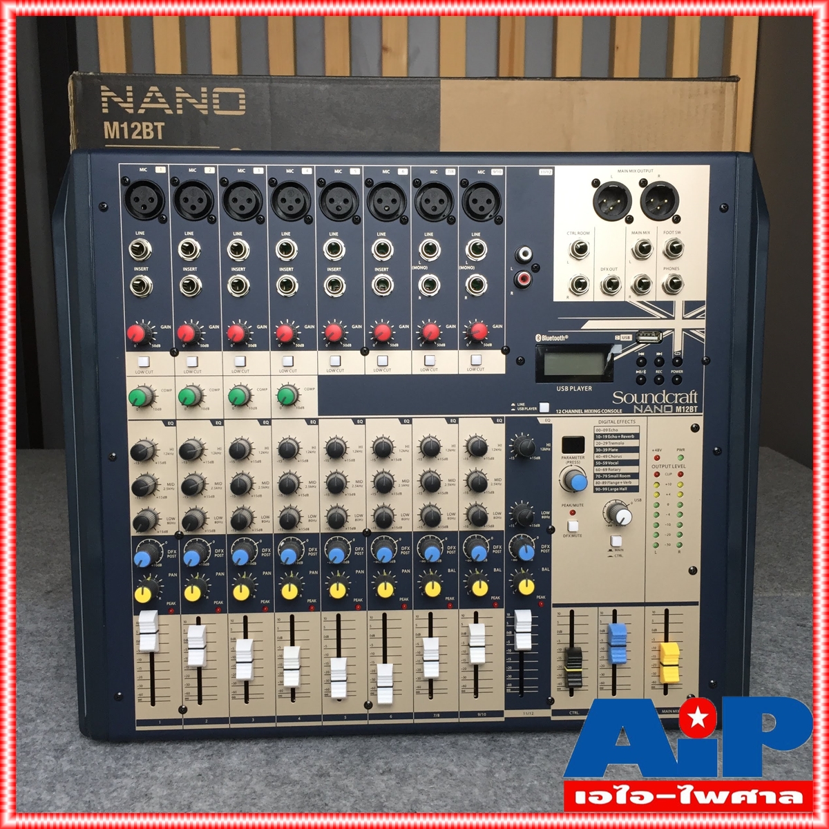 SOUNDCRAFT NANO M12BT MIXER มิกเซอร์อนาล็อก รองรับบลูทูธ และ USB นาโน M-12BT M 12BT เอไอไพศาล +++