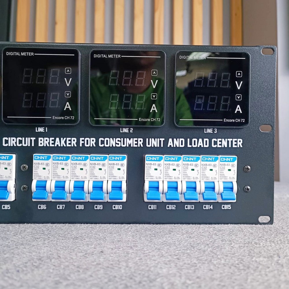 TECHCRON B9 /PWR-6 ชุดโหลดไฟ 4U ไฟ3เฟส ชุดโหลดจ่ายไฟ ปลั๊กโหลด3เฟส เพาเวอร์ปลั๊ก B9-PWR 6 B9/PWR6 เอไอ-ไพศาล