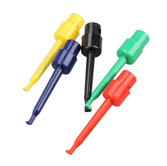 (GREEN) Large Size Hook Clip Test Probe for Electronic ( CLIP TEST J)