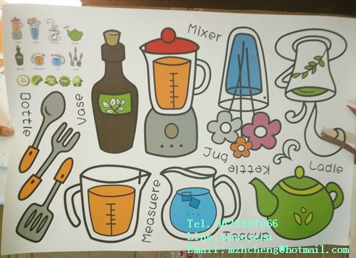 สติ๊กเกอร์ติดผนัง(เล็ก) สอนคำศัพท์ภาษาอังกฤษ