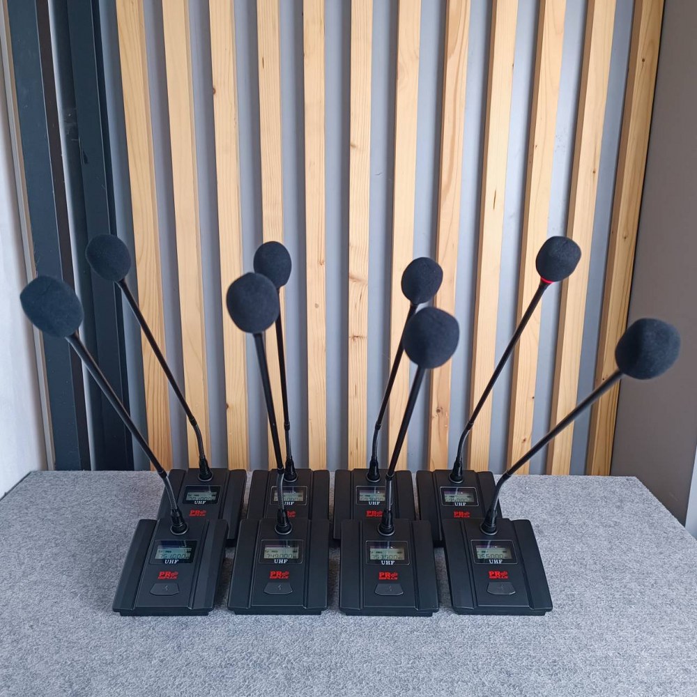 PROPLUS MT-U88 ไมค์ลอยตั้งโต๊ะ 8ตัว UHF Wireless Microphone ชุดไมค์ประชุมไร้สาย ไมค์ลอยไร้สาย โปรพลัส MT U88 MTU88 เอไอ-ไพศาล