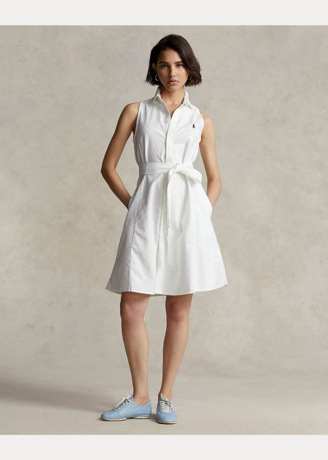 **do** ชุดแซกผ้าค๊อตต้อน Ralph Lauren แขนกุด มีเชือกผูกเอว มี 3 สี สินค้าใหม่ ของแท้