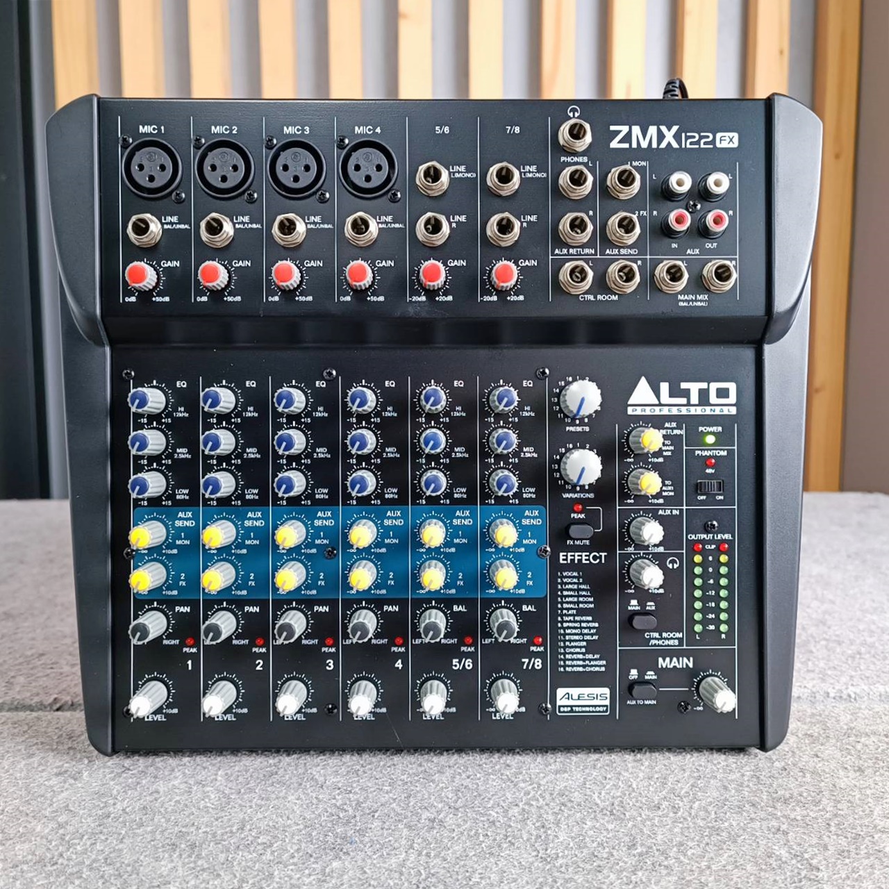 ALTO ZMX-122FX MIXER มิกเซอร์อนาล็อก มิกเซอร์ เครื่องผสมสัญญาณเสียง ZMX 122FX อัลโต้ รุ่น ZMX122FX เอไอ-ไพศาล