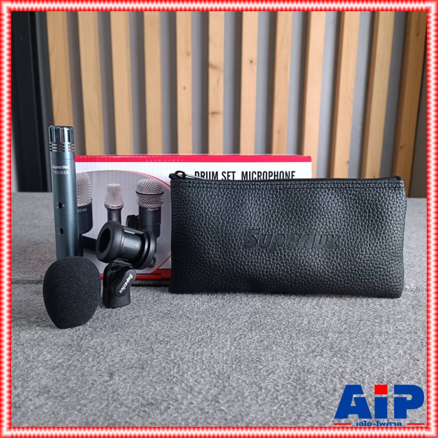 SUPERLUX PRO-268B ไมค์คอนเดนเซอร์ ไมค์ ไมโครโฟน Microphone ไมค์ใช้PANTOM MIC เอไอ-ไพศาล