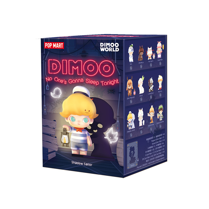 POPMART DIMOO No Sleep Tonight Series Figures Trendy Creative Blind Box Gift ยกเซ็ท