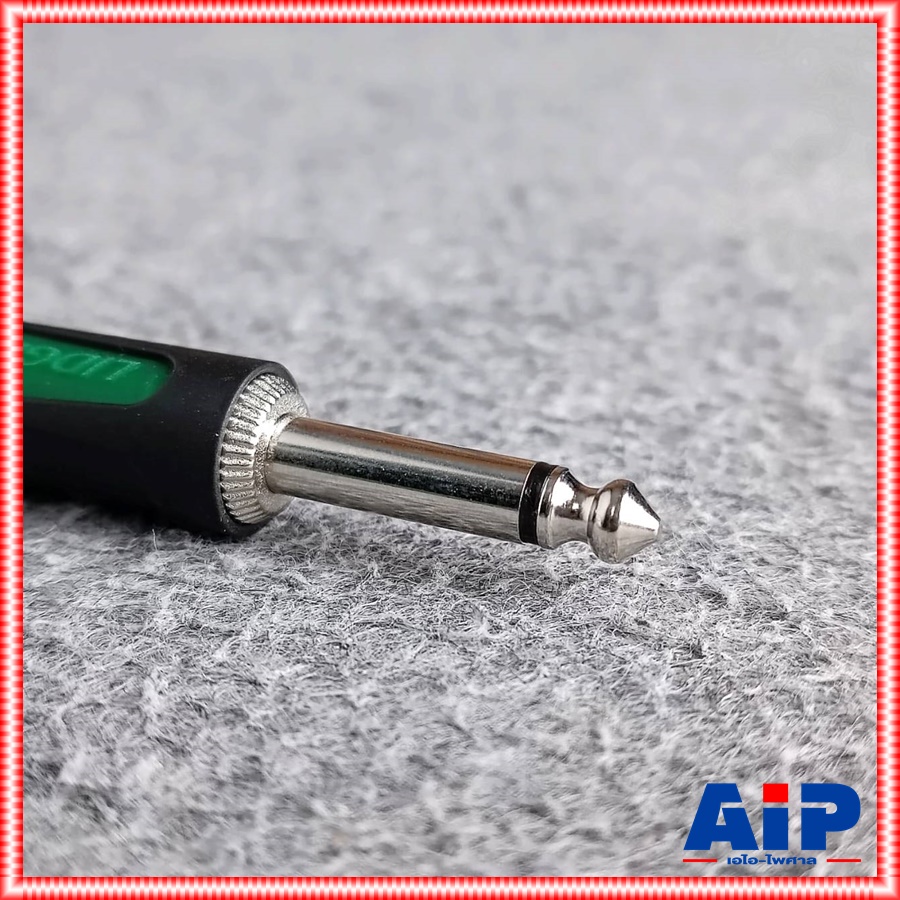 1ตัว LIDGE YM-195B PHONE MONO ยางดำ ปลั๊กไมค์โมโน YM 195B YM195B แจ็คโฟนโมโนตัวผู้ เอไอ-ไพศาล