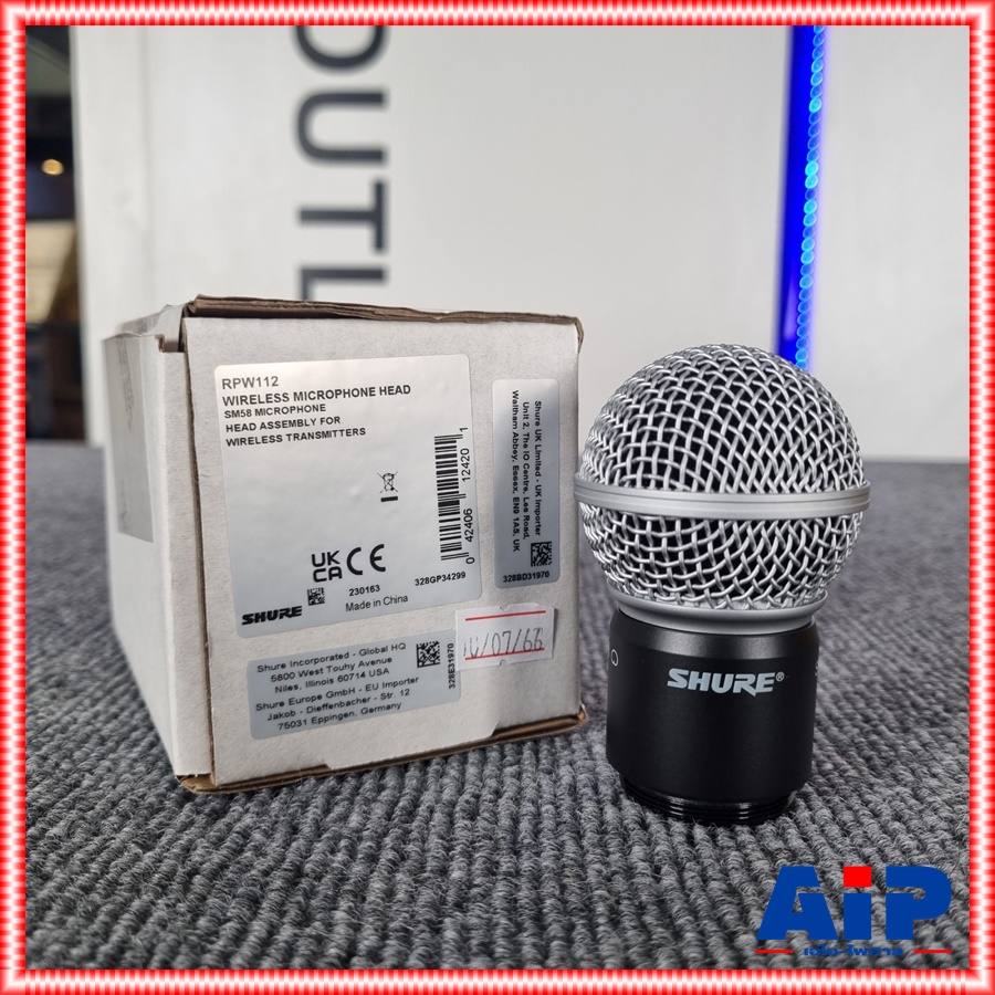 ของแท้ ชุดวอยซ์ SHURE SLX SM-58 RPW112 หัวไมค์ลอย SM 58 SM58 อะไหล่ไมค์ลอย RPW 112 RPW-112 วอยซ์ไมค์ เอไอ-ไพศาล