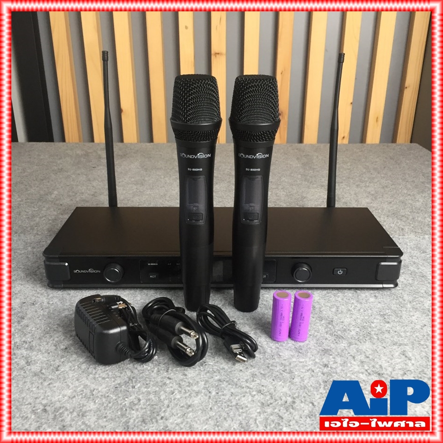 ความถี่ใหม่ กสทช SOUNDVISION SU-850DG ไมค์ลอย UHF ชุดไมค์ ไมค์ลอยมือถือคู่ SU850DG SU 850DG ไมโครโพน MIC ไมค์ลอยUHF SOUND VISION