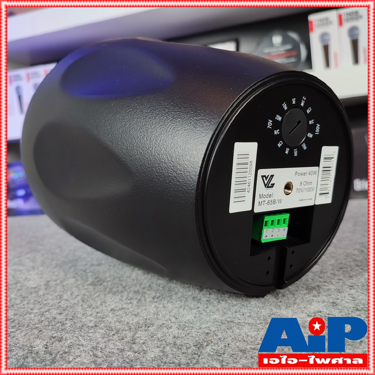 ราคา1ใบ VL-AUDIO MT-65B สีดำ 6.5" ลำโพง ติดผนัง 6.5 นิ้ว ใช้งานได้ทั้งภายใน ภายนอก MT 65B MT65B เอไอ-ไพศาล