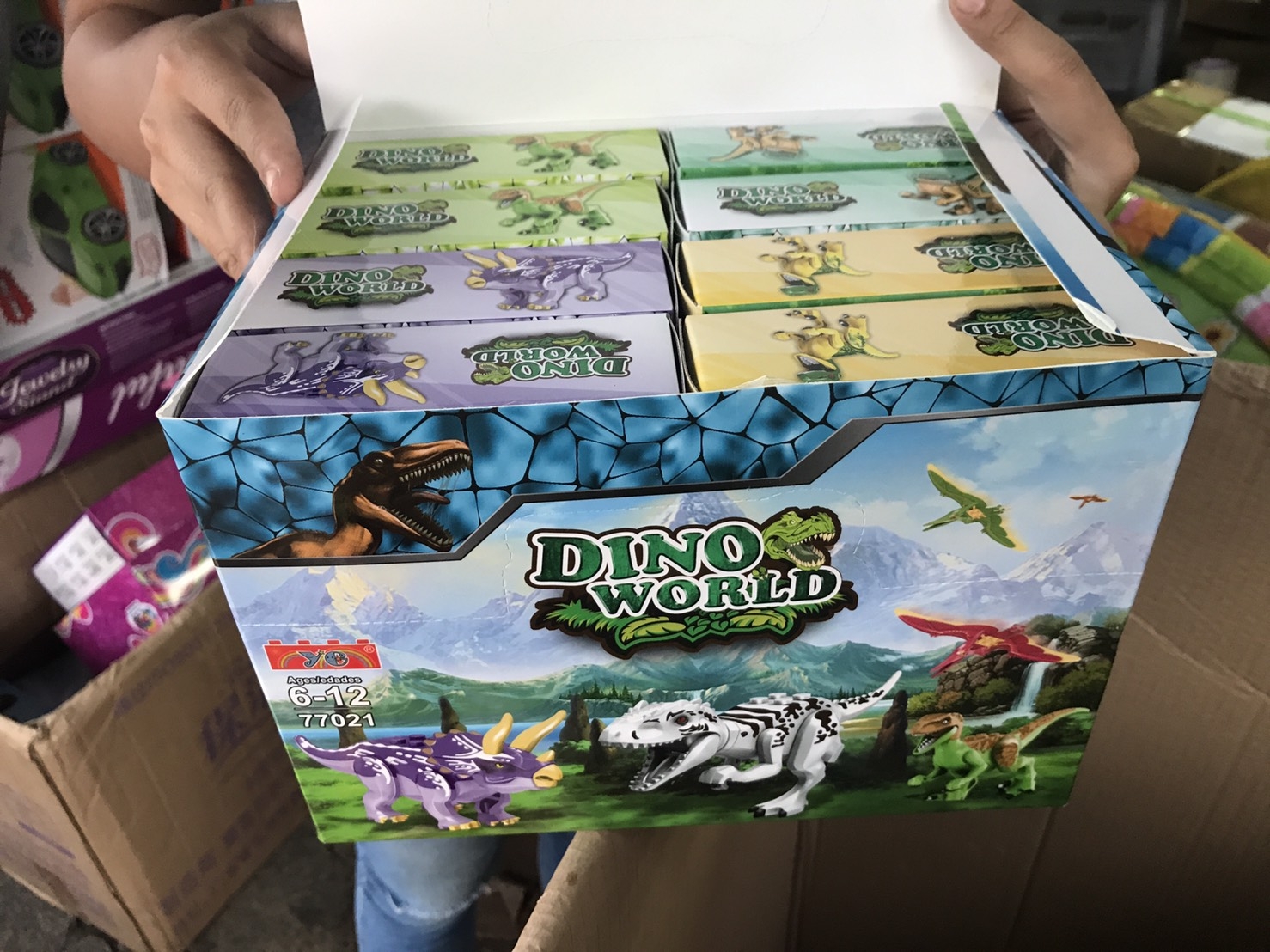 77021 ของเล่นเด็กเลโก้ตัวต่อไดโนเสาร์ ตัวต่อเลโก้ไดโนเสาร์ ปลีกกล่องละ