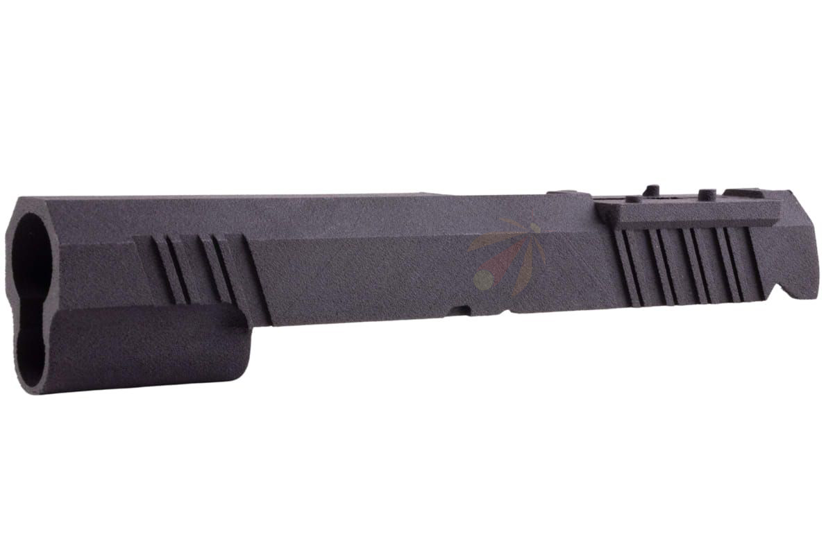 Revanchist Airsoft Hi Capa GBB 3D Print 5.1inch Carry Optic Slide (Type A, Black)-(RA-10319)