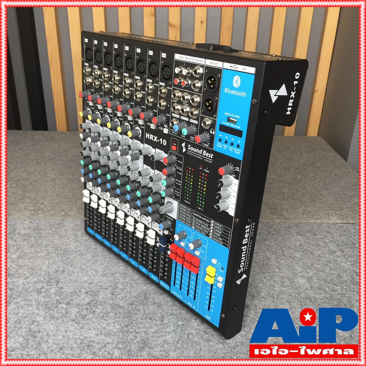 SOUNDBEST HRX10 MIXER มิกเซอร์ มิกซ์ เอฟเฟคแท้ เครื่องปรับแต่งเสียง MIX HRX 10 HRX-10 SOUND BEST เอไอ-ไพศาล +++