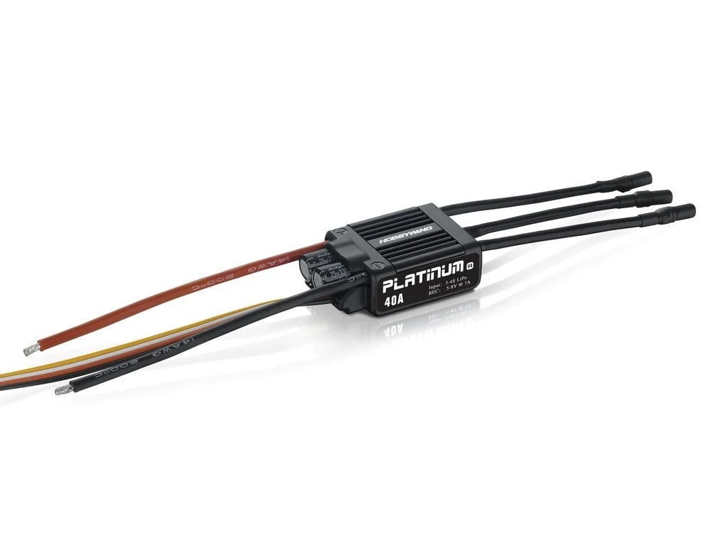 สปีด เฮลิคอปเตอร์ เครื่องบิน 40a V4 ใช้กับไฟ 3-4s Hobbywing Platinum ESC