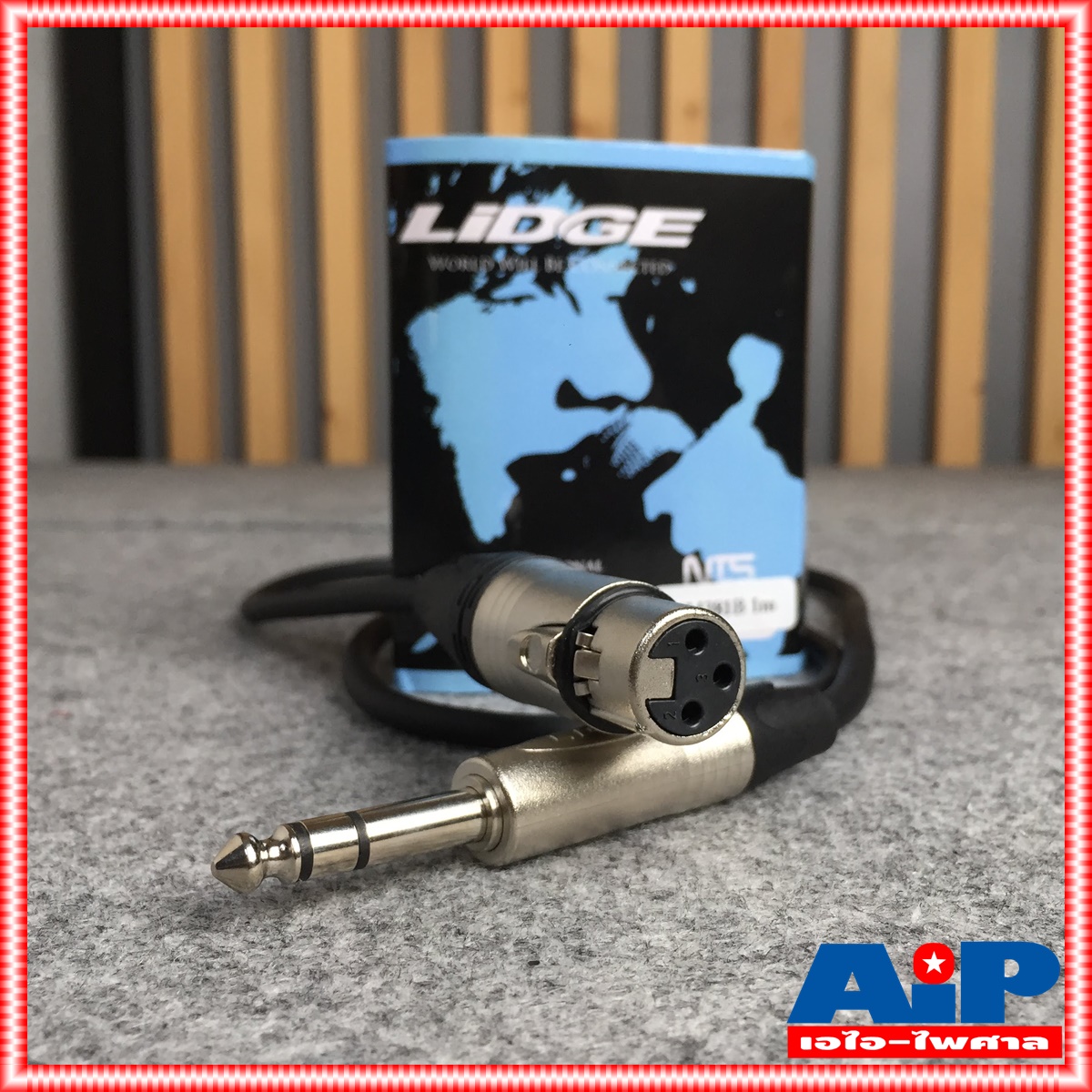 1เมตร LIDGE YM381B สาย XLR เมีย PHONE ST สายสัญญาณ สัญญาณ เสียง สายแจ็ค YM381 B YM-381 YM 381 B เอไอ-ไพศาล