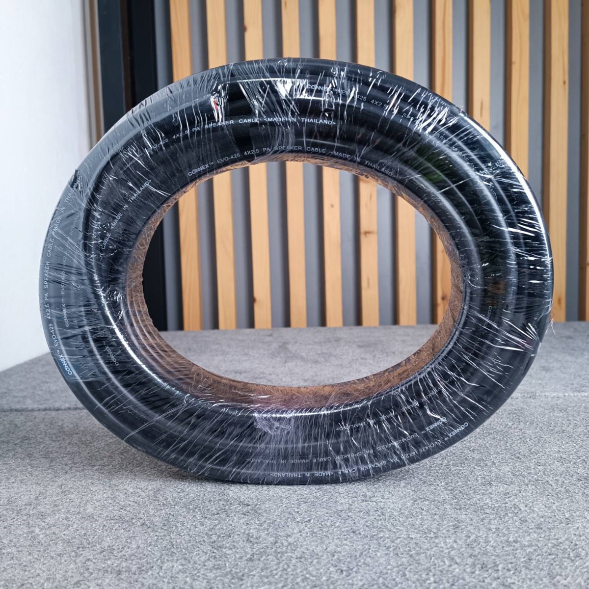 ขด20เมตร CONNEX EVO-425 สายลำโพง ทองแดงแท้ 4x2.5mm สายสีดำ สายลำโพงกลางแจ้ง EVO425 EVO 425 สายลำโพง4คอร์ เอไอ-ไพศาล