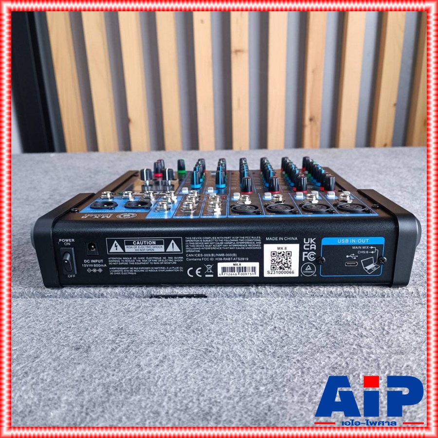 TOPPPRO MX-8 MIXER โรงงานเดียวกับ ALTO ออกมาทดแทน AMX 140FX ZMX-122FX ZMX 122 FX ZMX122FX TOPP PRO MIXER 8Channel มิกซ์ เครื่องปรับแต่งเสียง เครื่องเสียง MX 8 MX8 เอไอ-ไพศาล +++