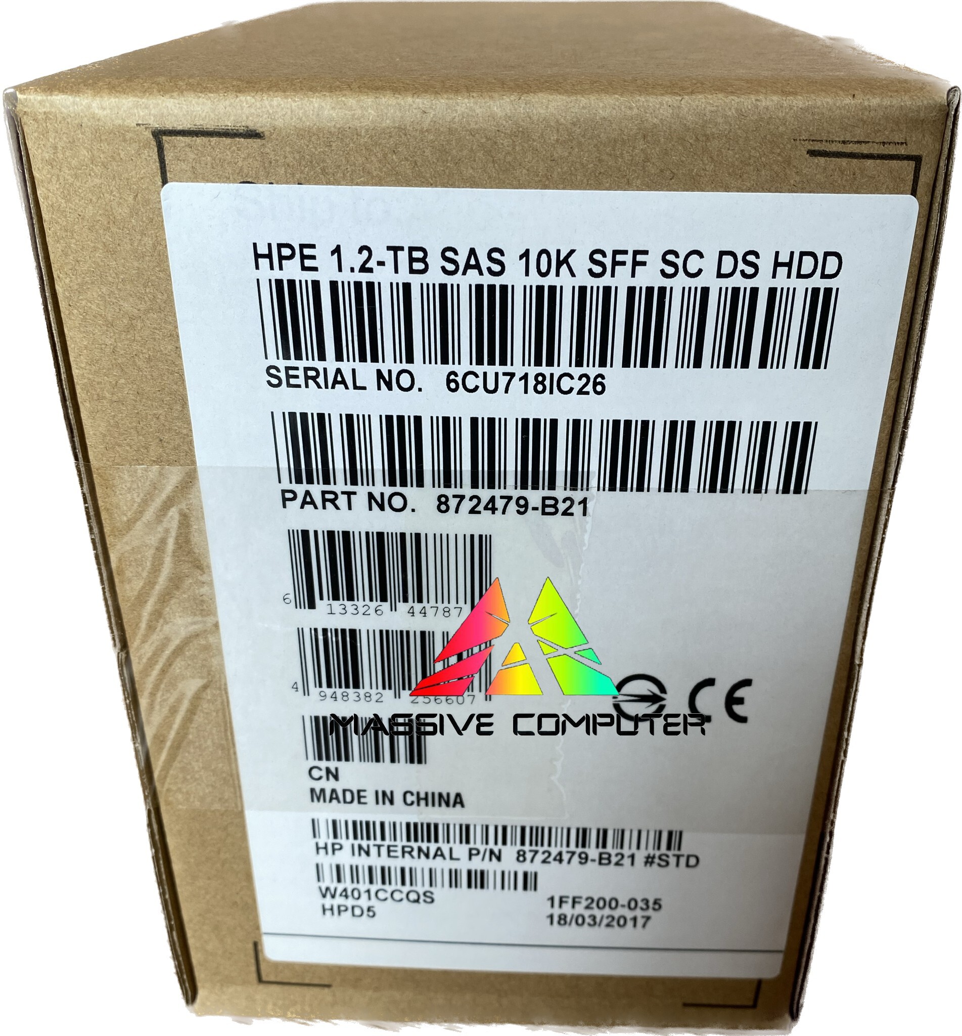 872479-B21 HPE 1.2TB SAS 10K SFF SC DS HDD : ProLiant Servers - Hard Drives ราคา ขาย ราคาถูก จำหน่าย