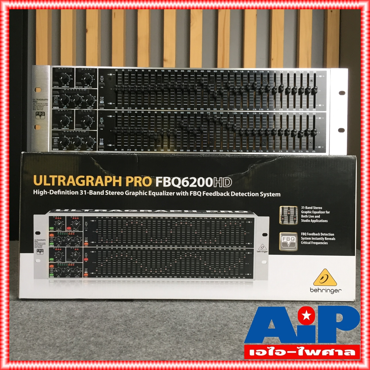 BEHRINGER FBQ6200 EQ เครื่องขยายเสียง เครื่องปรับแต่งเสียง เครื่องเสียง อีคิว FBQ 6200 HD FBQ-6200 +++