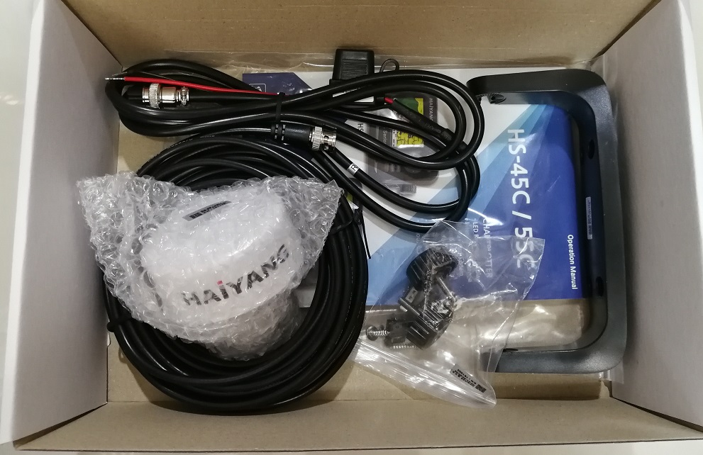 GPS ติดเรือ ยี่ห้อ Haiyang HS-55C เมนูไทย จอ 5 นิ้ว