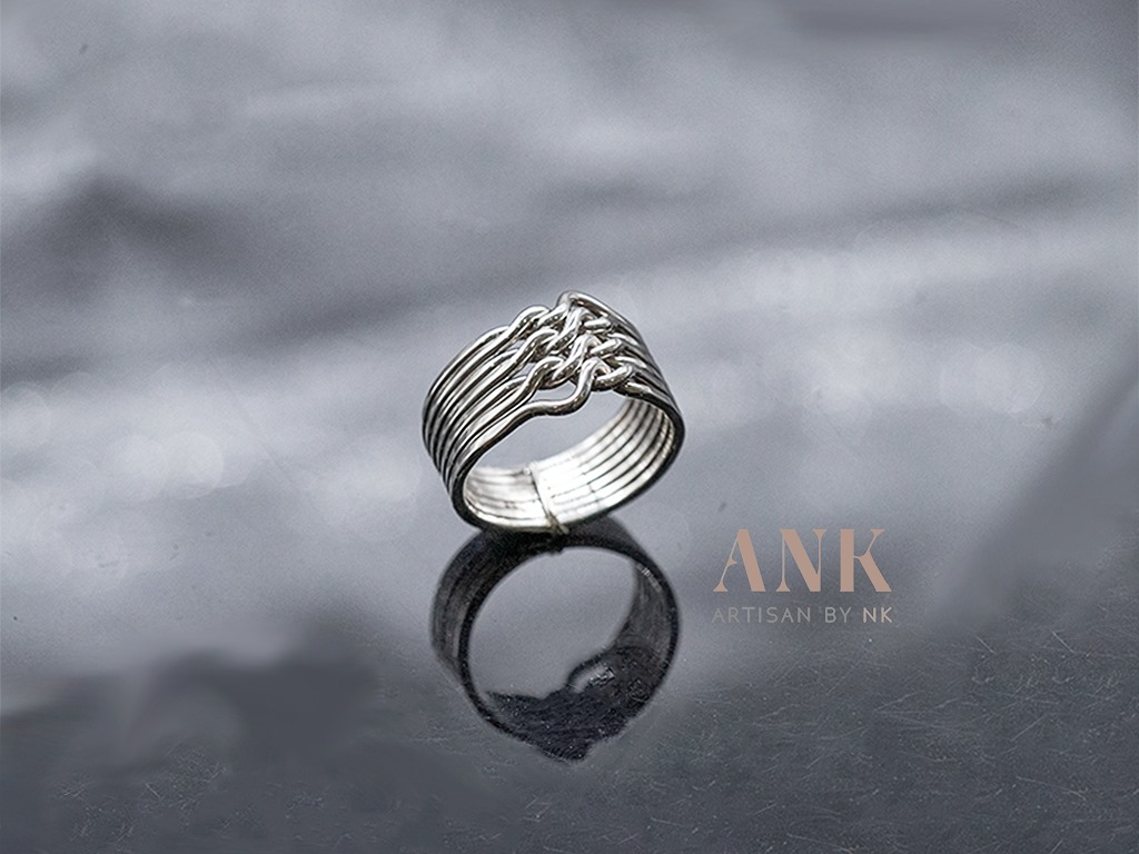 แหวนเงินแท้ 925 แหวนกล ถอดประกอบได้ Puzzle Ring