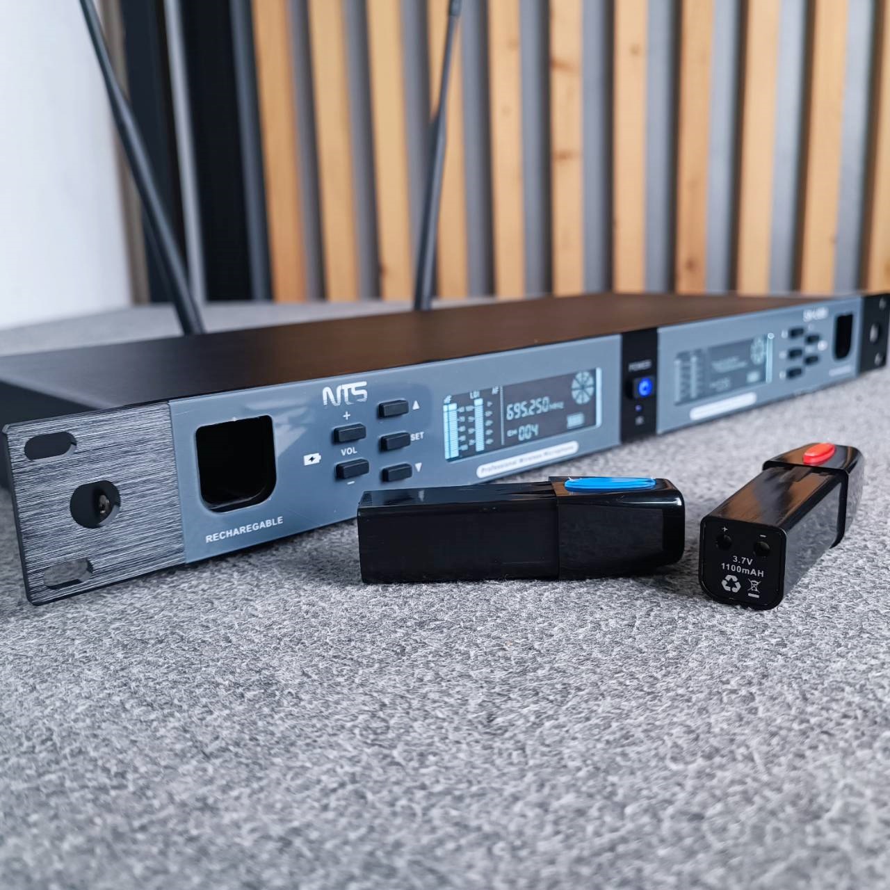 NTS SN-U99 ไมค์ลอยคู่ UHF ชาร์จแบตได้ ไมโครโฟน ไมโครโฟนไร้สาย SN U99 เอ็นทีเอส SNU99 เอไอ-ไพศาล