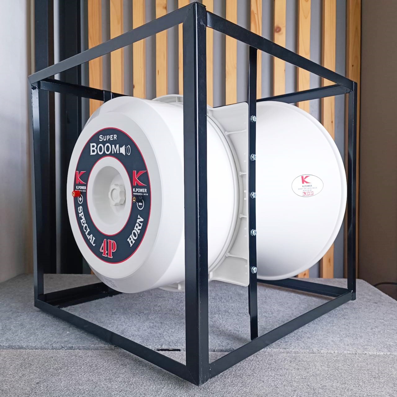 K.POWER ABS21 4x1 21นิ้ว ปากฮอร์น4ยูนิต กรวยใหญ่ (ABS) (ไม่รวมยูนิต) ปากลำโพงฮอร์น ประกาศ หอกระจายข่าว K POWER KPOWER เอไอ-ไพศาล