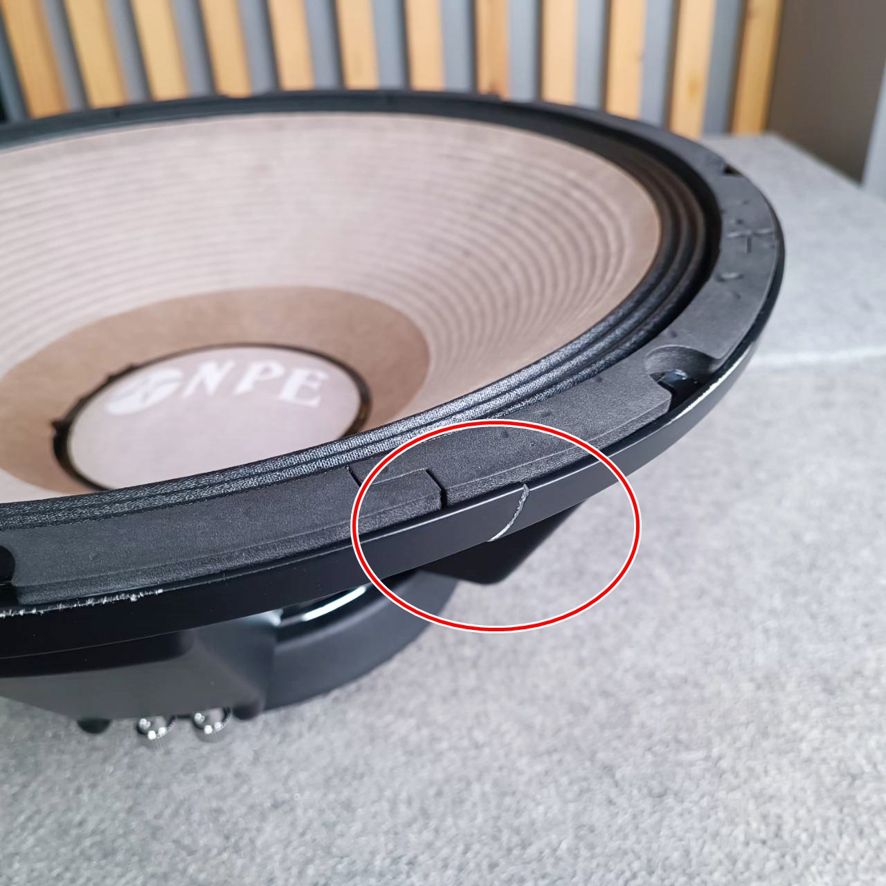 สินค้าเสียหายจากการขนส่ง NPE JB-1800N ลำโพงโครงแตก เสียงออกปกติ JB1800 โครงหล่อ1500W ดอกลำโพง ลำโพง18นิ้ว JB-1800 18นิ้ว jb-1800n JB 1800 N เอไอ-ไพศาล