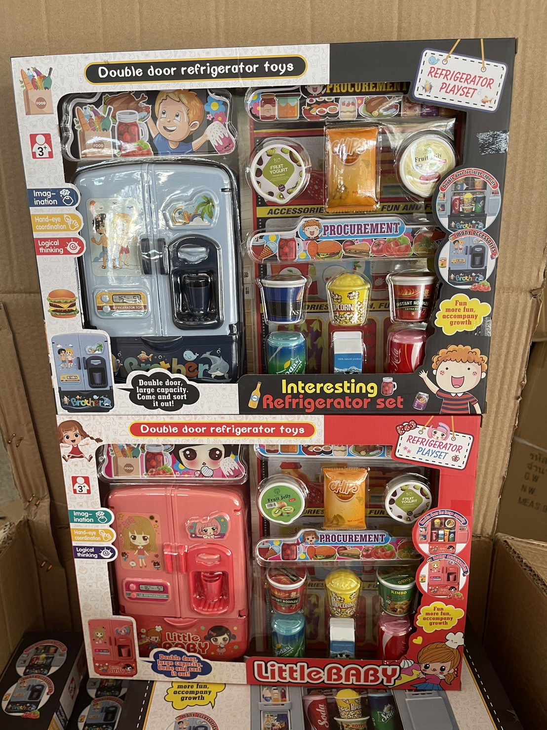 7710-7711 ของเล่นเด็กชุดเครื่องครัวจำลอง ตู้เย็นของเล่น ปลีกกล่องละ